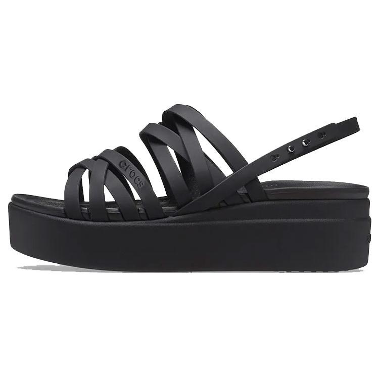 (WMNS) Crocs Brooklyn Strappy Black Sandals Women s 206751-001 EU 39-40