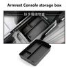 For Hyundai Santa Fe MX5 2024-2026 Car Armrest Console Storage Box Cup Holder Wireless Charging Pad Rear Screen Organizer Box
