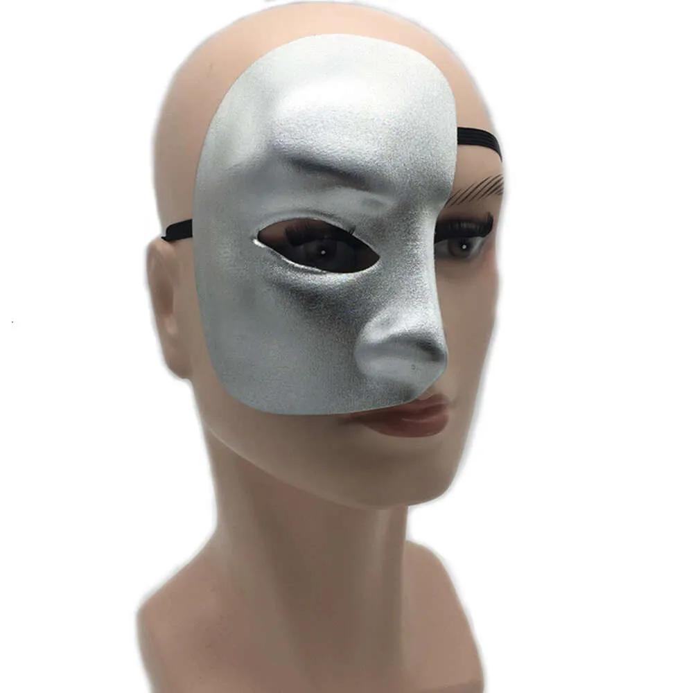 Mask Left Half Face Phantom of the Night Opera Men Women Masks Masquerade Party Masked Ball Masks Halloween Festive Supplies F021