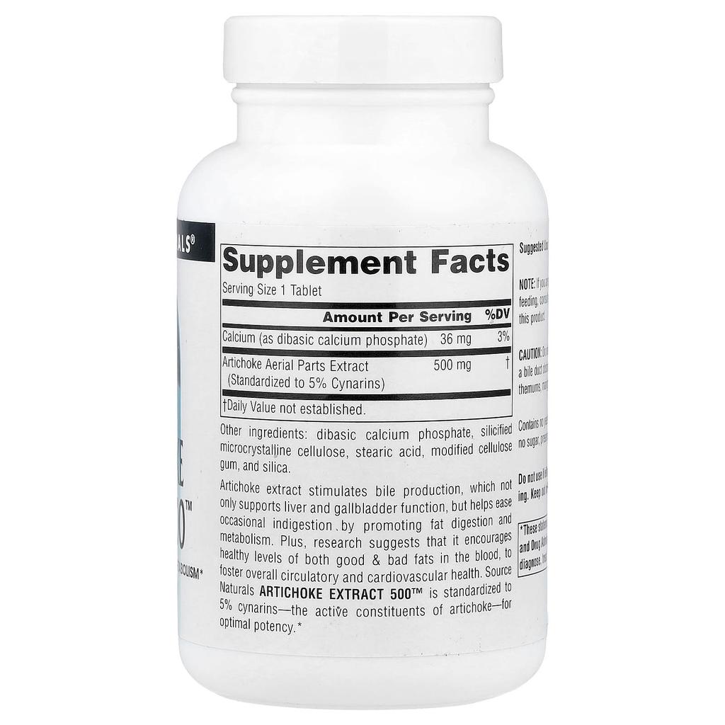 Artichoke Extract 500, 180 Tablets
