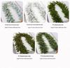 Encrypted Snowing PE Rattan Garland with Flocked Snow for Window & Wall Hanging
