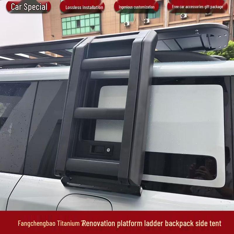 Compatible Tactical Roof Box for Formula Leopard Titanium 7: Off-Road Vehicle Side Tent, Ladder, and Climbing Platform Accessories