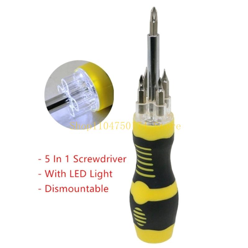 Practical Illuminated Screwdriver 45Nm Torques Capacity Delicate 20cm Design With NonSlip Ergonomic Handle top sale