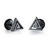 1Pair Star Lightning Titanium Steel Unisex Women Men Black Clear Crystal Zircon Ear Studs Earrings Shiny Piercing Jewelry Gift