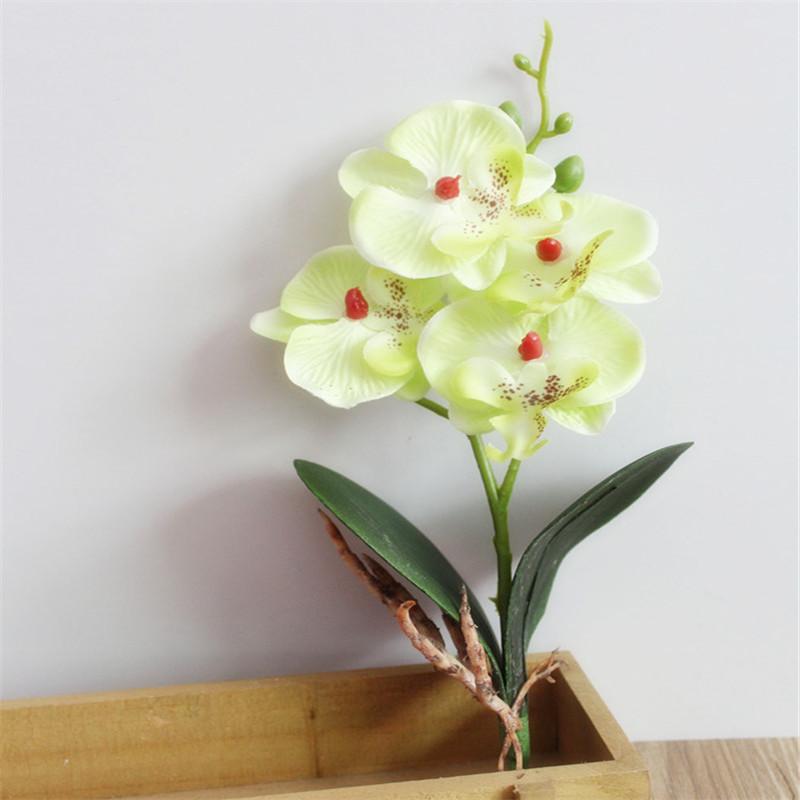 1Pc Artificial Flower Butterfly Orchid Silk Home Wedding Party Decoration DIY Arrangement Accessories