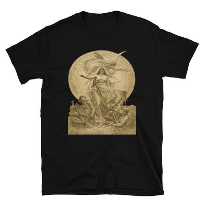 Mythological Allegory Vintage Symbolist Art Engraving Graphic TShirt Unisex T-Shirt