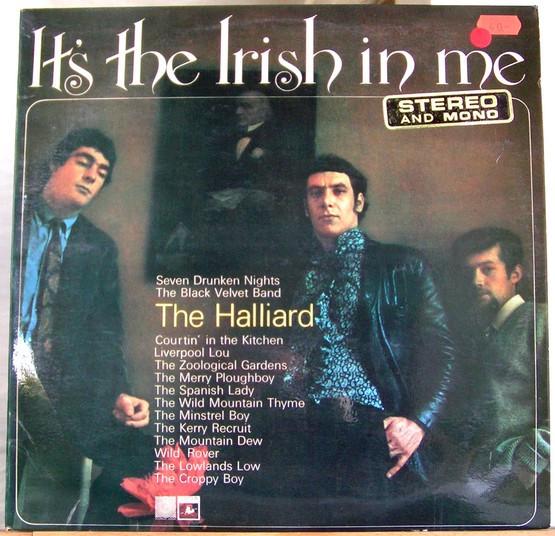

LP Record HALLIARD - It s The Irish In Me STSOC1058 Saga Soc 1967 UK Folk Used