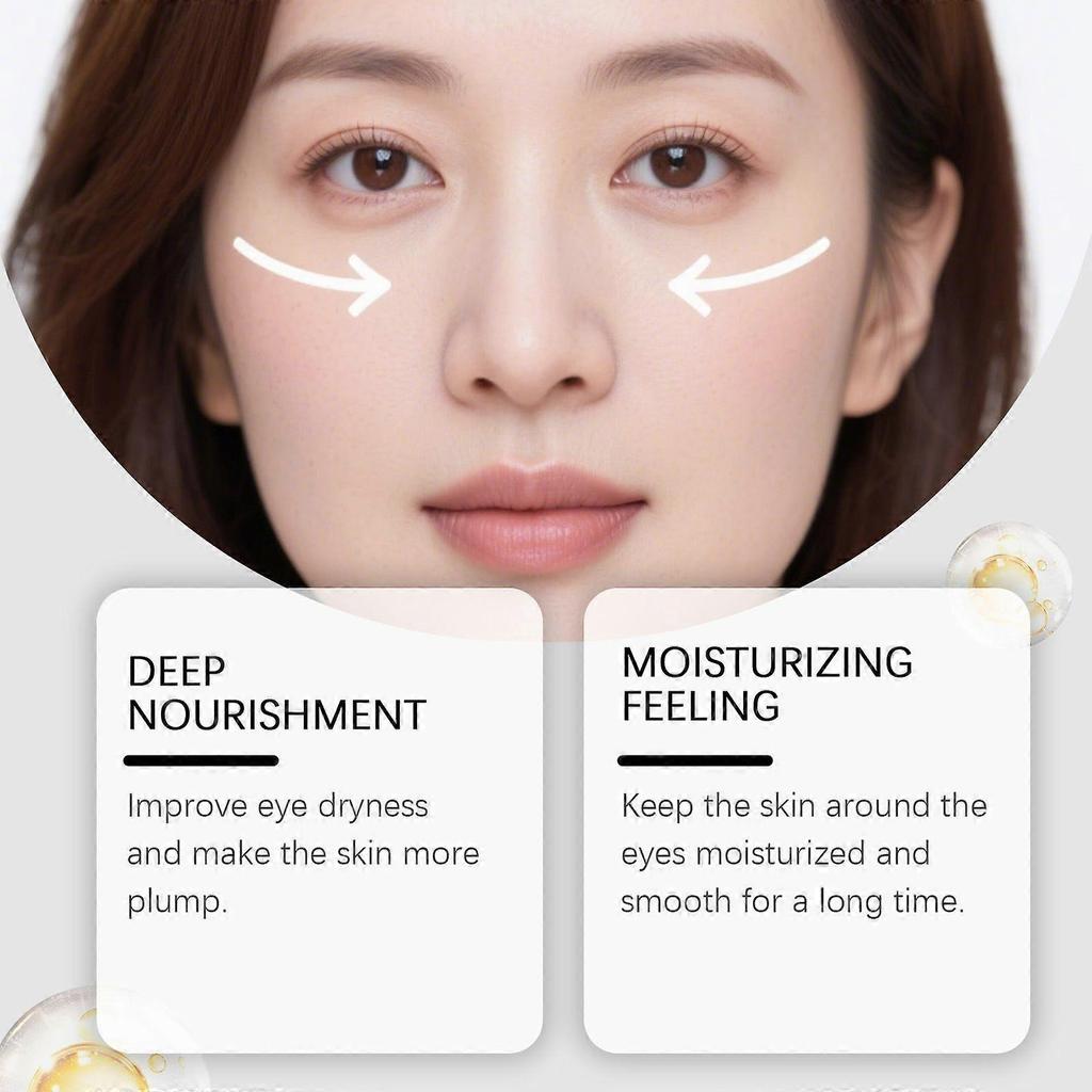 Eye Serum with Collagen, Niacinamide & Rose Extract, 10ml Anti-Aging Eye Treatment for Dark Circles, Fine Lines & Puffiness, Hydrating Soothing Roller