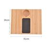 Bamboo Sofa Armrest Tray Foldable Sofa Cup Holder Anti-Slip Couch Arm Cup Holder Sofa Protection Armrest Tray for Cups Snacks