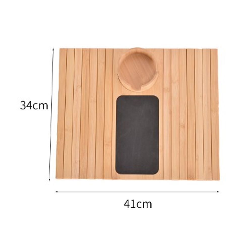 Bamboo Sofa Armrest Tray Foldable Sofa Cup Holder Anti-Slip Couch Arm Cup Holder Sofa Protection Armrest Tray for Cups Snacks