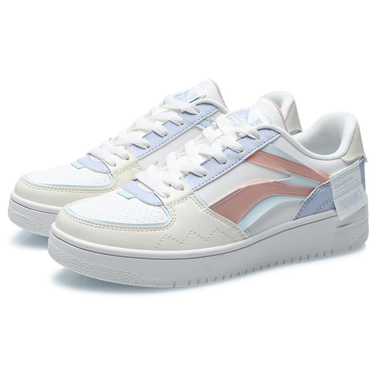 Li Ning Synthetic Leather Versatile Slip Resistant, Abrasion Resistant, Balanced, Lightweight Low Top Skateboard Shoes AGCQ378-8