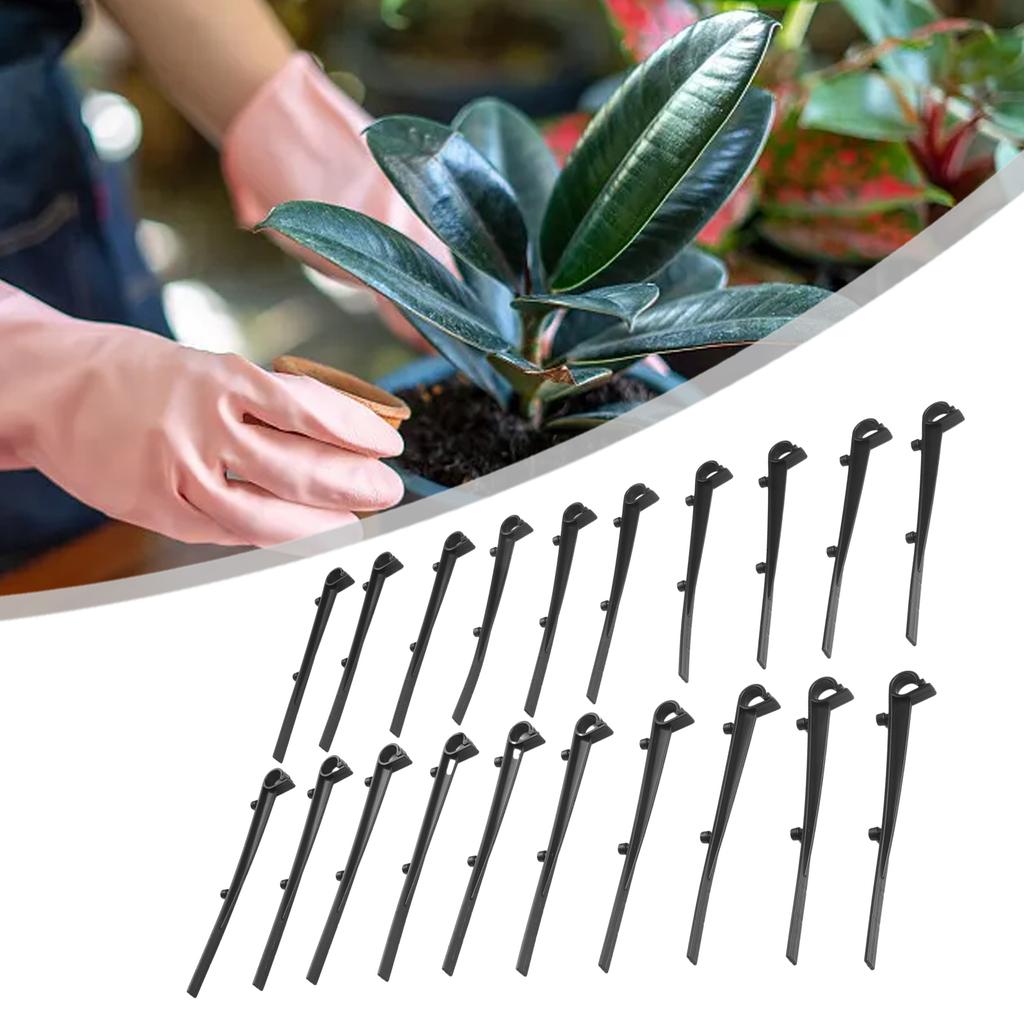 20pcs Gutter Clip Gutter Brush Clips Maintain Clean Gutters Plastic Fixing Clips Prevent Drain Guttering Blockages Ground Nail