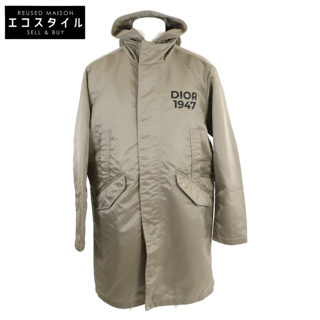 Dior 413C303A6007 DIOR 1947 Zip-Up Coat Jacket 46 khakiUsed