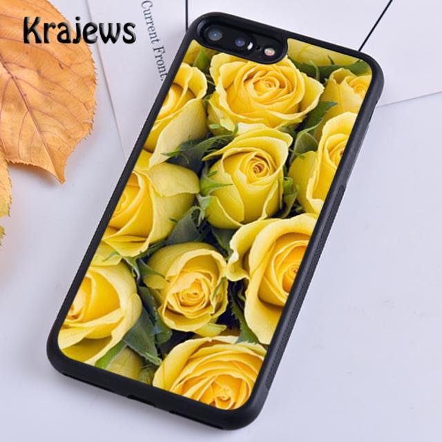 Krajews Gelbes Bouquet Weiche Handyhülle für iPhone 14 5 SE 6s 7 8 plus X XR XS 11 12 13 pro max Samsung Galaxy S21 S22ultra
