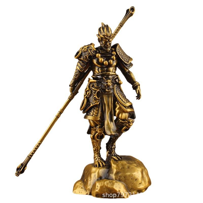 Metal Craft Black Mythology Wukong Monkey King Desktop Decoration Hellfire Fighting Buddha Ornament