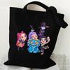 Spot KPOP Demon Hunter Group Printed Canvas Bag Student Daily Trend Handbag Shopping Bag
