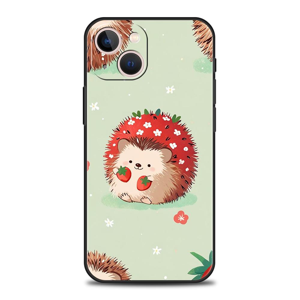 

Роскошный мягкий чехол из ТПУ для iPhone 17 Air 16E 16 11 15 14 Pro MAX 12 13 7 8 Plus X XR XS SE 2022 Чехол Милый Маленький Ежик iPhone 15 Pro
