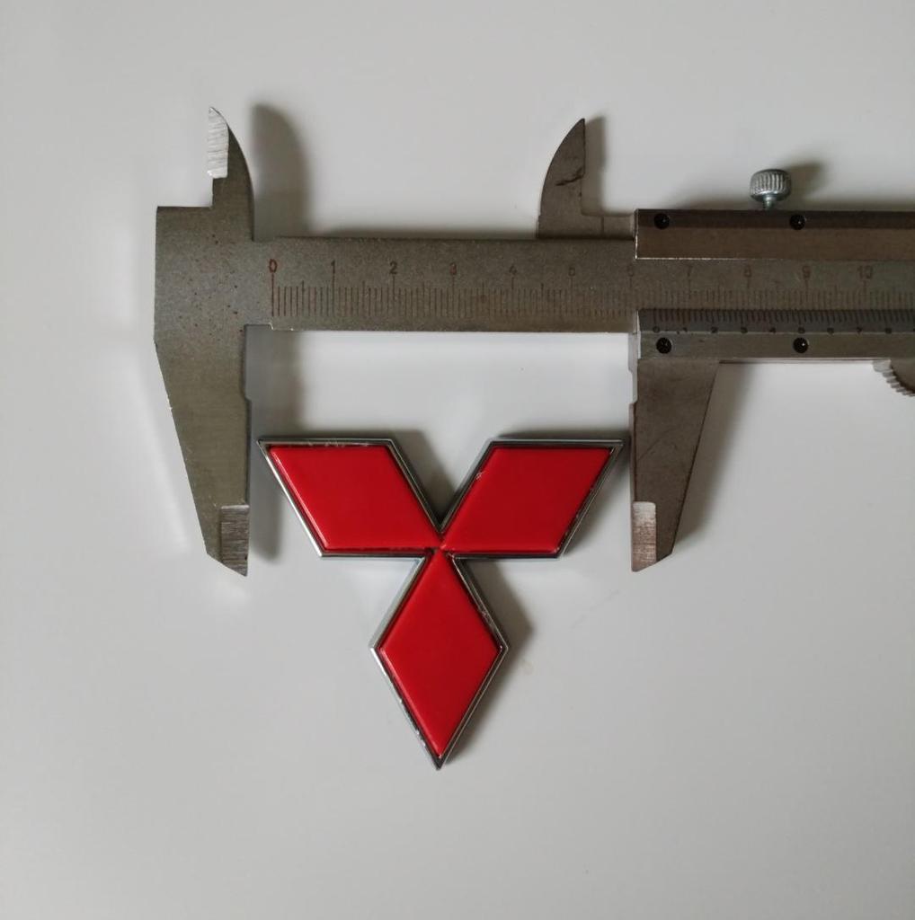 Mitsubishi Emblem Stickers for Lancer, EX Lingyue, Lingpai, Outlander: Front, Rear, and Steering Wheel