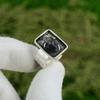 Natural Tanzanite Rough Gemstone Solitaire Adjustable Ring 925 Sterling Silver