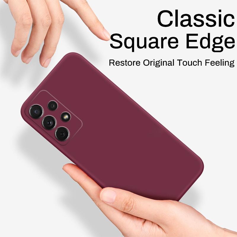 Liquid Silicone Case For Samsung Galaxy S22 S24 Ultra S23 S20 S21 FE S25 Edge A17 A52 A55 A53 A54 A56 5G S26 A37 A57 Soft Cover