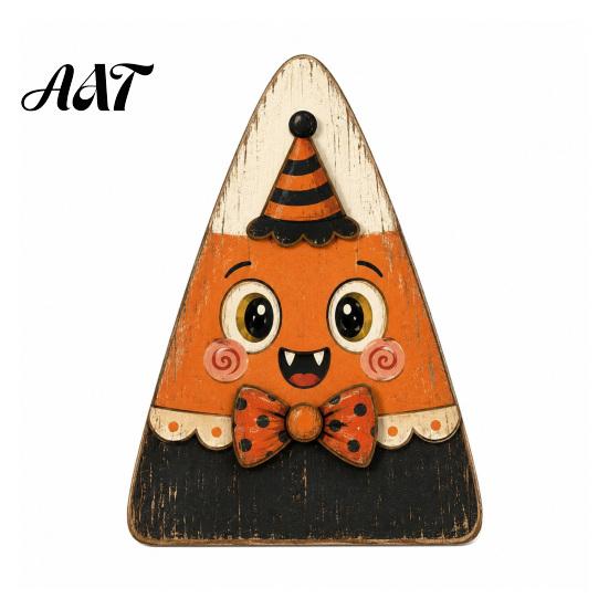 Vintage Style Desktop Ornaments Halloween Tiered Tray Decorations, Wooden Tabletop Ornaments, Centerpiece Rustic Farmhouse Holiday Decor