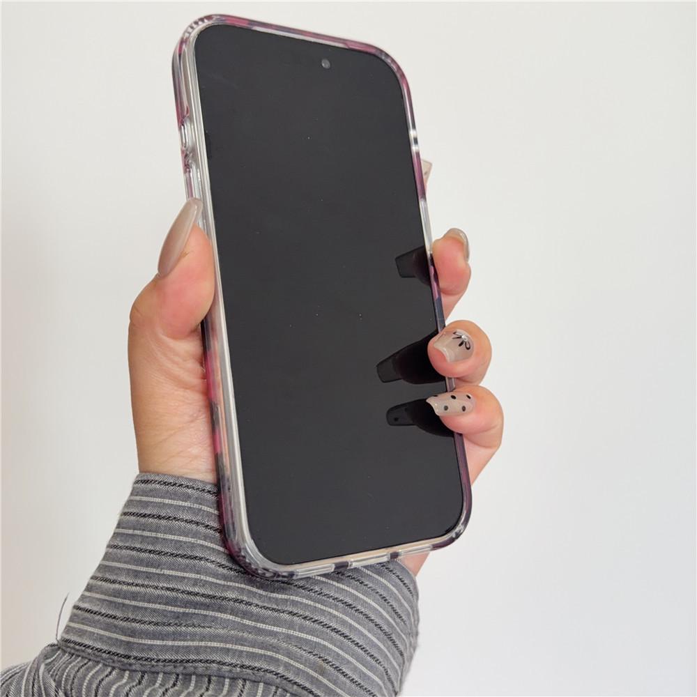 Spicy Girl Leopard Print Magnetic Stand Case for Apple: Drop-proof, Matte Finish, Fits 16 Pro Max, 14 Pro, 13, 17 Pro