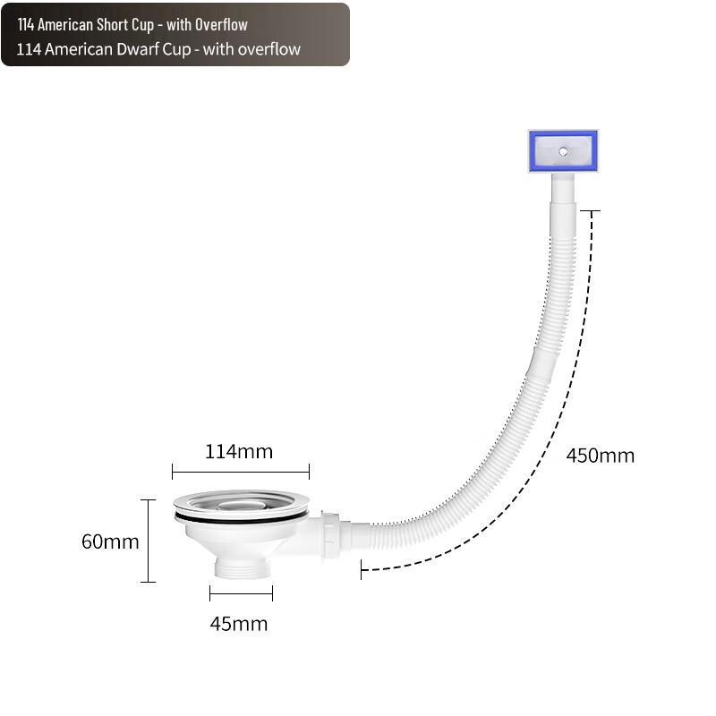 Stainless Steel Kitchen Sink Drain Kit