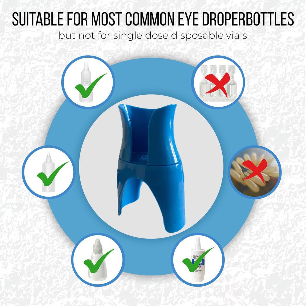 Reusable Eyedrops Holder Eye Drops Bottle Helper Eye Ointments Drops Holder Device Eyedrop Guide Aid Help Applicator Care Tool
