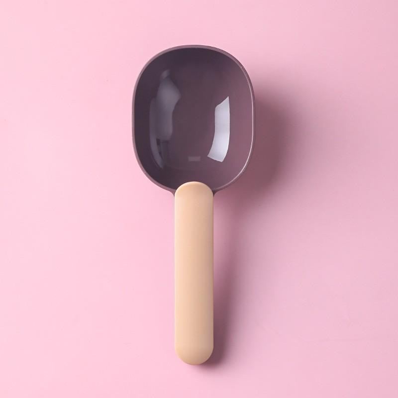 Multifunctional Transparent Pet Food Scoop With Sealing Clip For Dog Cat Food