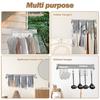 Folding Clothes Hanger Stainless Steel Laundry Drying Rack Wall Mount Travel Indoor Balcony Towel Bar Collapsible Drying Rack