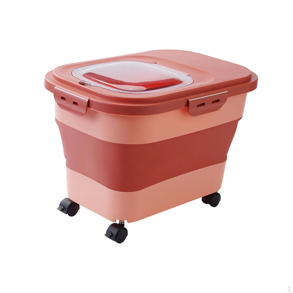 Cat Food Storage Container Box Organizer Large Leakproof Grains Rice