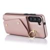 For Samsung Galaxy S24+ Case Zipper Wallet Kickstand Phone Cover with Crossbody Strap