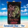 Beach Towel Custom Name Text, Quick Dry Large Towel For Beach HomeChild's Play Chucky Tiffany