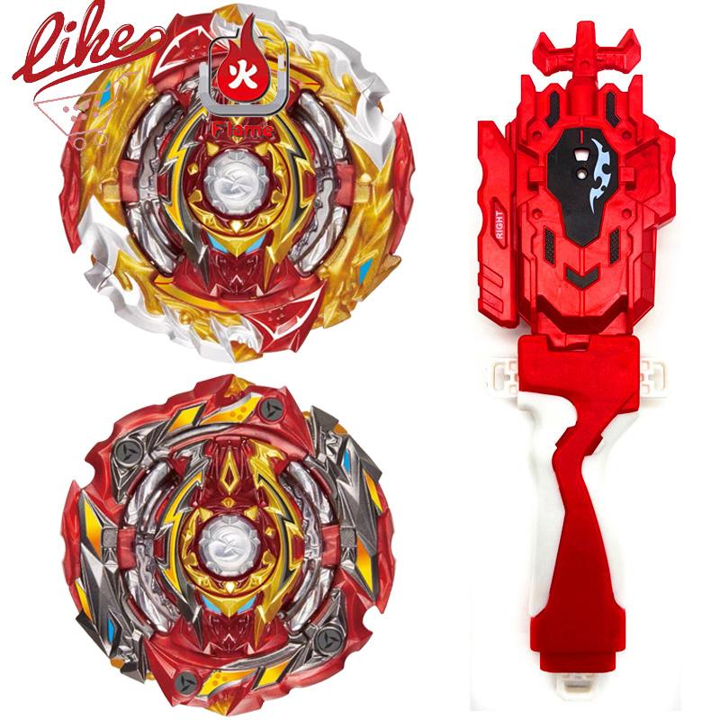 Laike Beyblade Burst Flame B-172 World Spriggan B172 Gyro with Launcher Handle Set