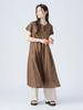 Beams Heart Skipper Neck One Size Women's 2-Way Dress, Brown,
