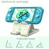 Ständer für Switch/OLED/Lite, süßer Animal Crossing-Winkelverstellbarer Halter-Ständer, tragbarer, faltbarer, rutschfester, rüttelfester Anime-Kawaii-Ständer
