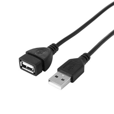 Schwarz USB 2.0 A Stecker auf A Buchse Daten Synchronisation Ladekabel Verlängerungskabel 0.6M 1M 1.5M 3M 5M