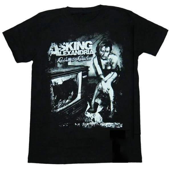 

Нова Популярна Футболка Asking Alexandria Подарунок Для Фанатів Чорна S-5XL SN145 Унісекс Футболка S
