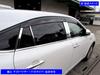 BRIGHTZ Stainless Steel Pillar Panels with Visor for Toyota Harrier Ultra-Mirror 60/65 (8-Piece Set) [PIL-SIL-427] ZSU60W, ZSU65W, ASU60W, ASU65W,