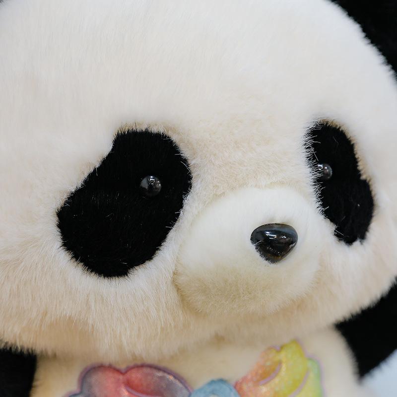 Söt sjöjungfru panda plyschleksak kreativ transformation jättepanda docka prydnadskudde barns sällskap gåva