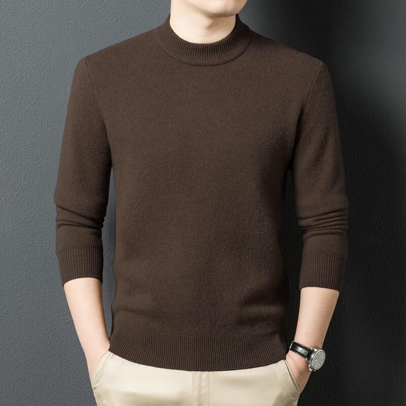 Eliten Men's 100% Lamb Wool Round Neck Pullover Sweater