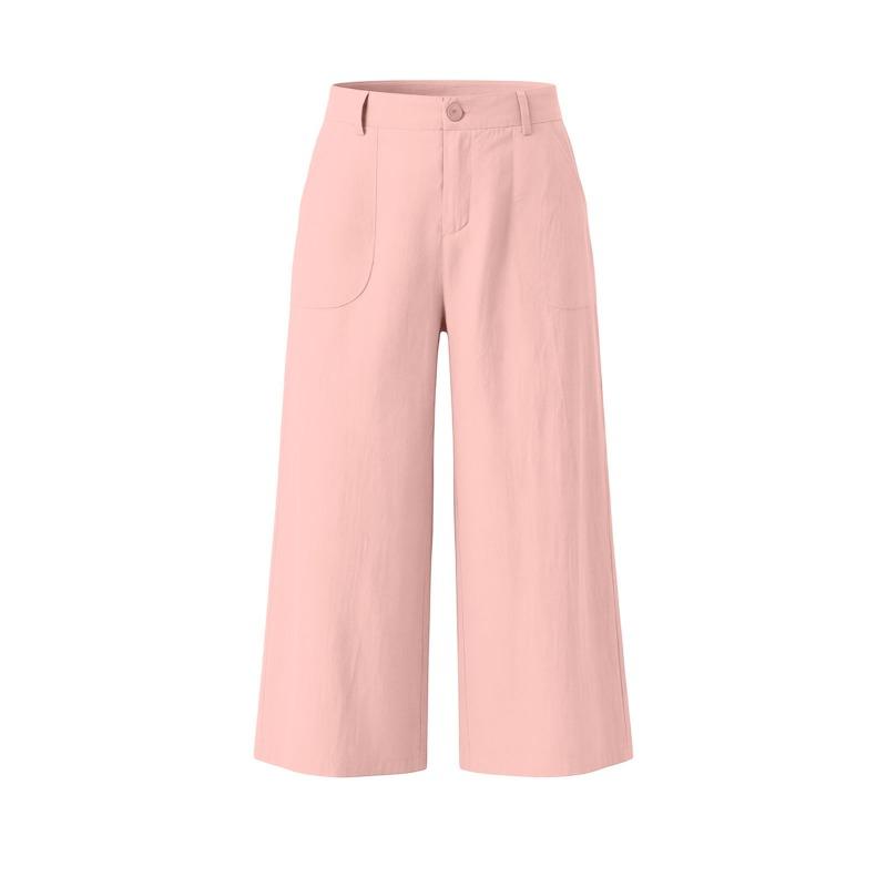 BITCED Women's Fashion Casual Solid Color Print Pants & Capris