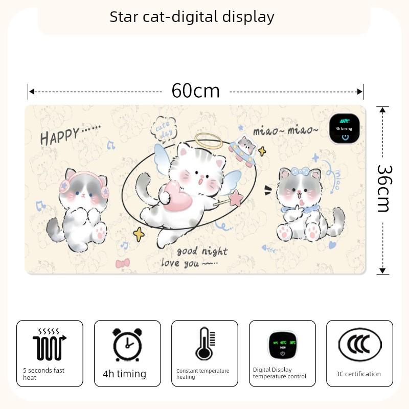 Heating Mouse Pad Super Large Heating Table Heating Mat Office Computer Desktop Heating Mat Winter Warm Hand Electric Heating Table Mat