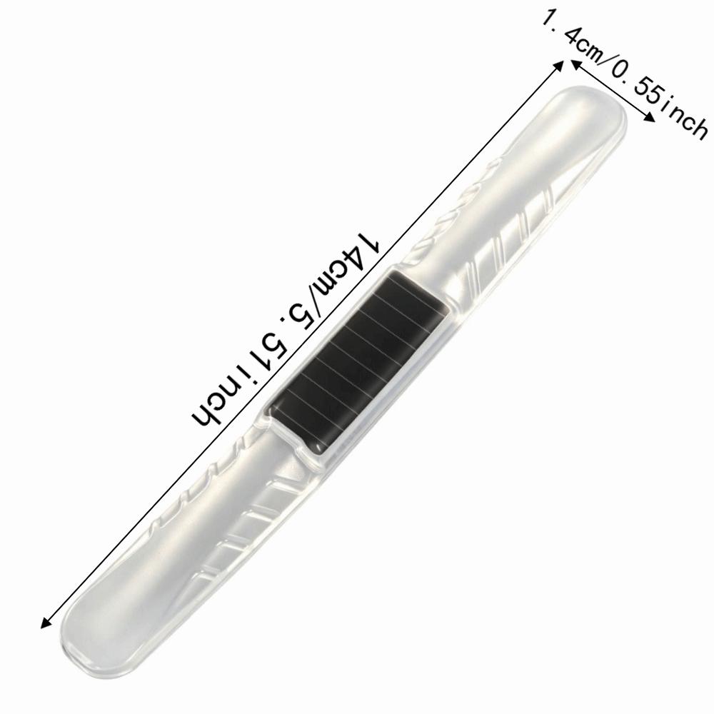 1pc Solar Powered Car Anti-collision Warning Light Door Handle Protector Car Decorations