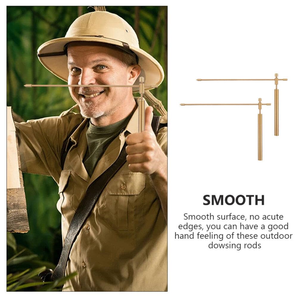 2 ADET Dowsing Çubukları, %99,9 Bakır Dowsing Çubukları Hayalet Avcılığı için Manevi Araç Hazine Avcılığı Ekipmanları, Kehanet Suyu, Gömülü Eşyalar Saklama