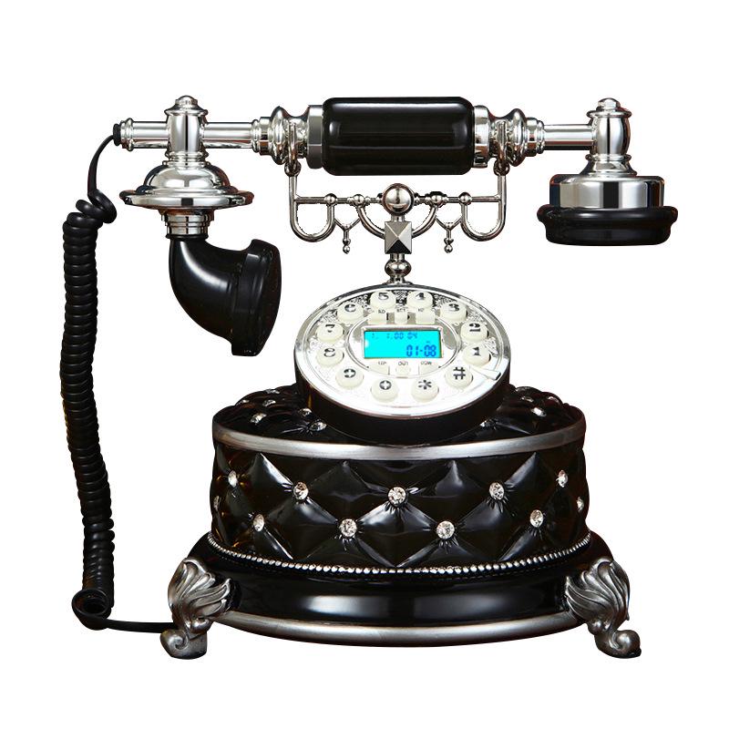 European Style Rhinestone Antique Landline Phone