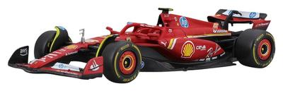 Burago 1/43 Scale Ferrari SF-24 2024 Imola GP No. 55 C. Sainz Jr. Finished Model 18-36844SI