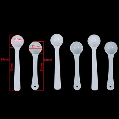 20Pcs 1G Plastic 1 Gram Scoops/Spoons For Food/Milk/Medcine Measuring Spoons