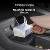 For BYD Dolphin Surf/Mini Atto 1 Center Console Lower Storage Box Armrest Box Organizer Double-Layer Storage Box SiliconeGood product