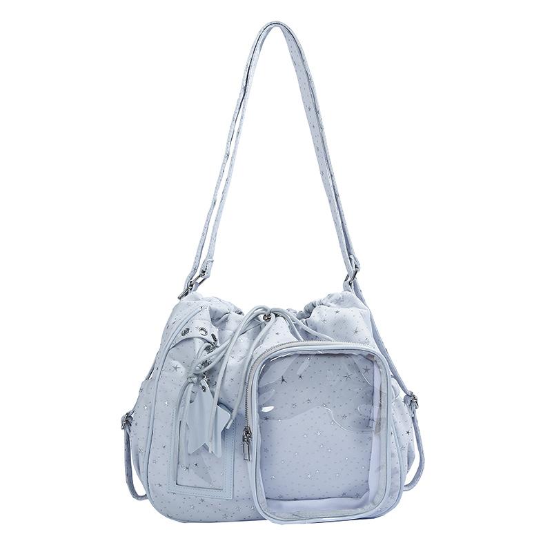 Schoolbag Baby Bag Drawstring Backpack Women's 1011 New Star Bar Pain Bag Shoulder Bag Large Capacity Tote Bag Messenger Bag